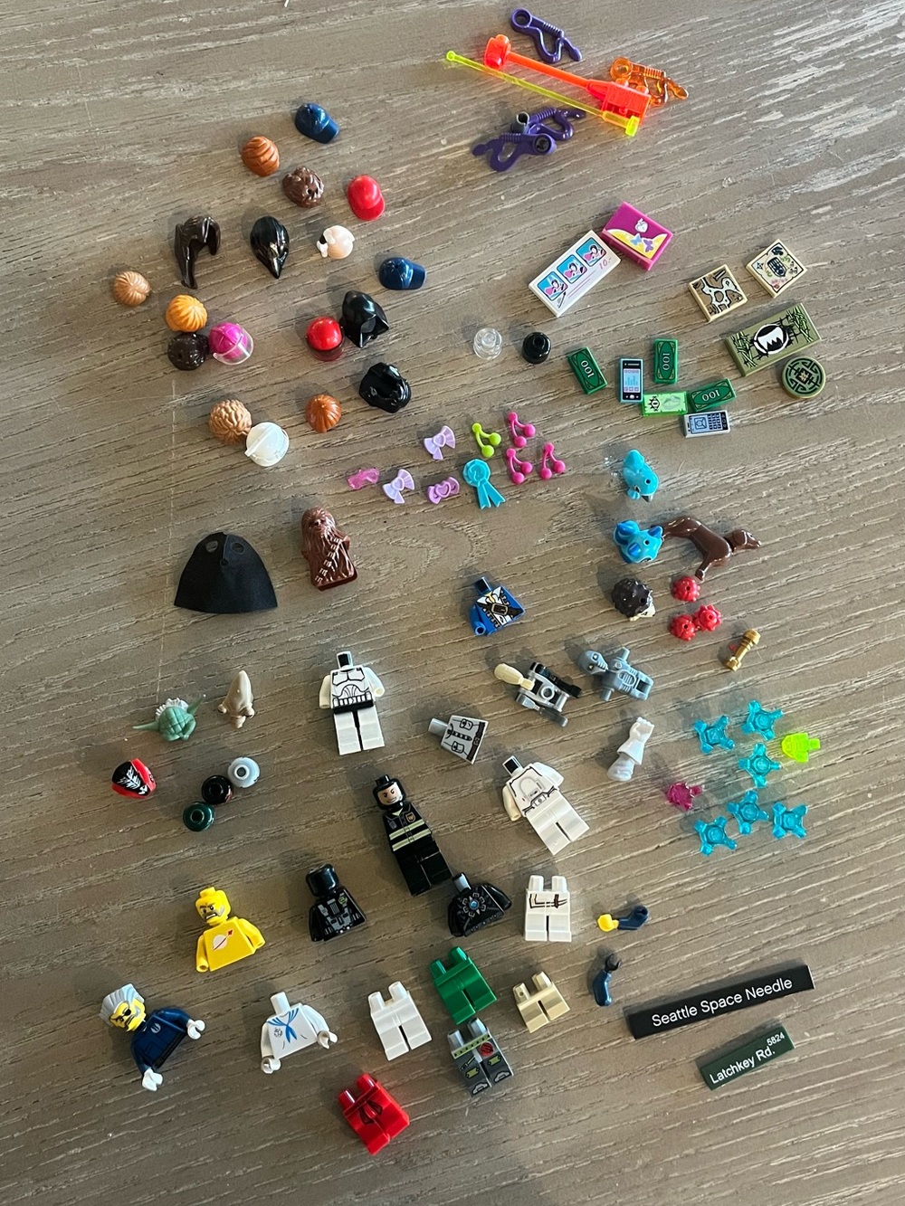 Random Lego People Figures and Accessories